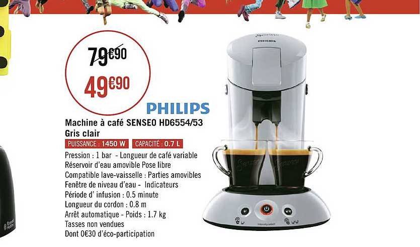 Machine à Café Senseo Philips Gris Clair