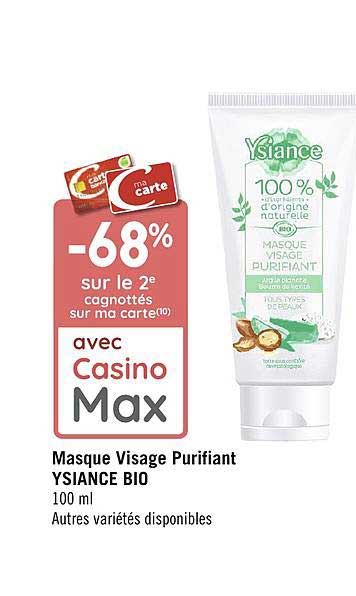masque visage purifiant ysiance bio
