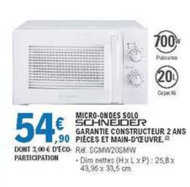 micro ondes solo schneider