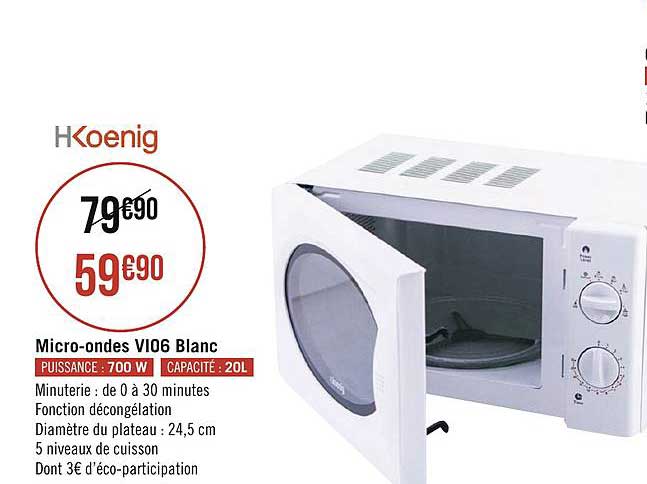 micro ondes vi06 blanc hkoenig