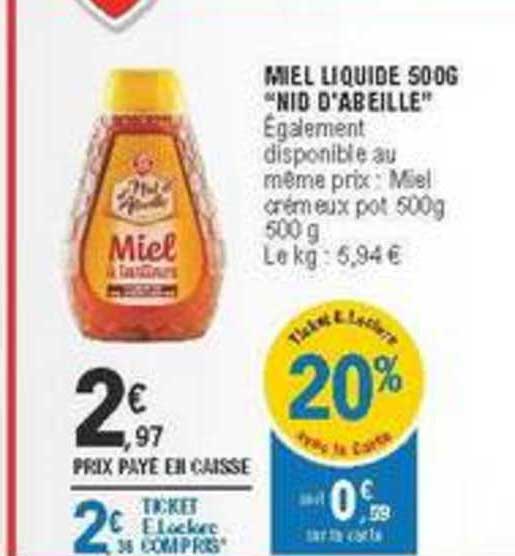 miel liquide 500g nid d'abeille