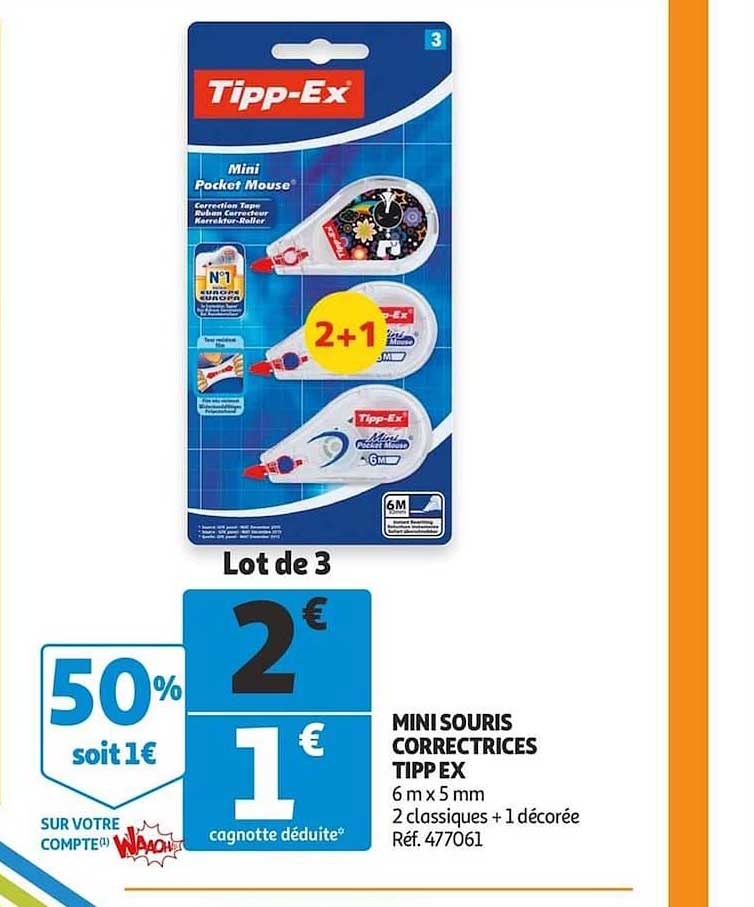 mini souris correctrices tipp ex