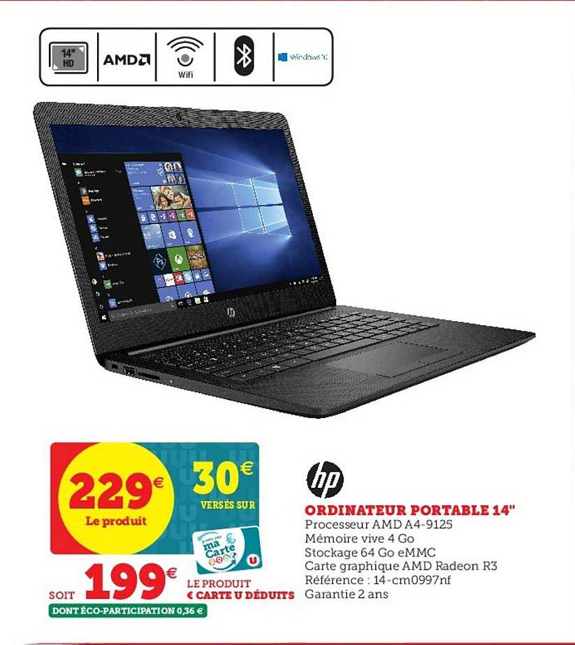 Ordinateur Portable 14" Hp