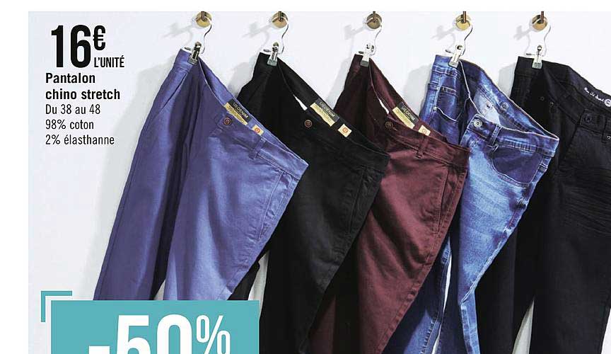 pantalon chino stretch