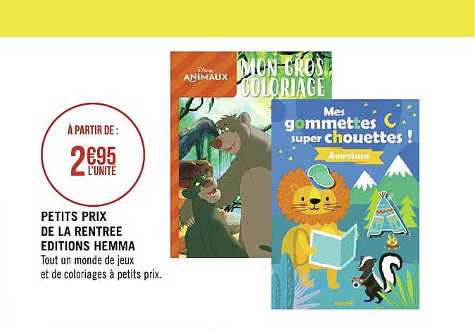 petits prix de la rentrée éditions hemma