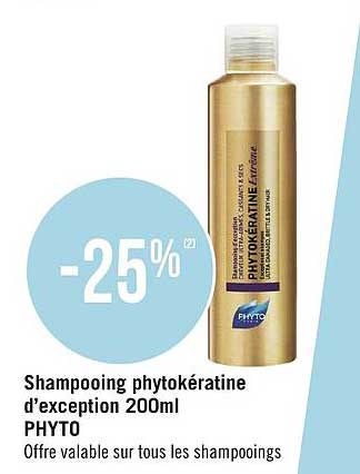 phyto shampooing phytokératine d'exception 200ml