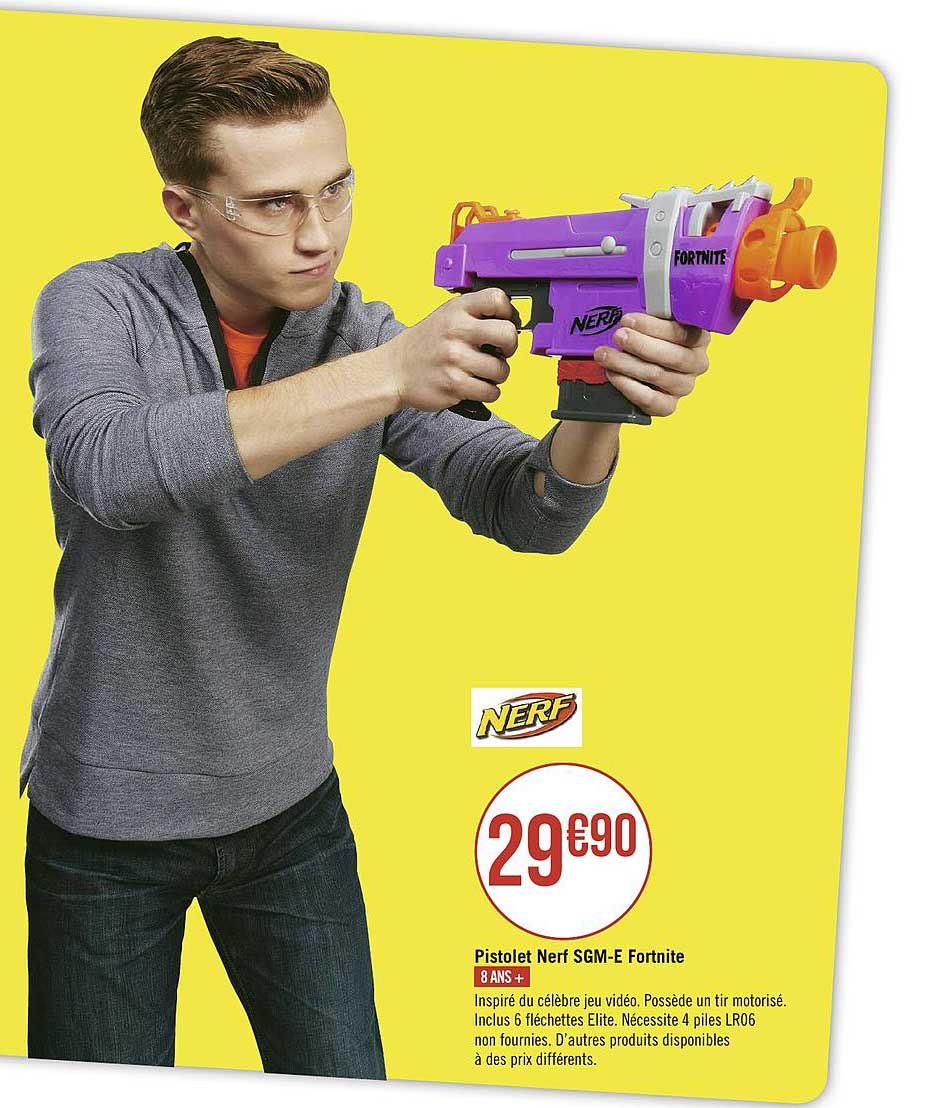Pistolet Nerf Sgm E Fortnite