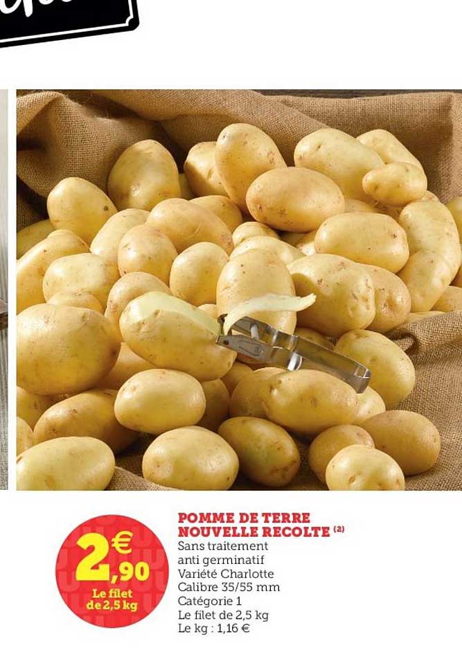 pomme de terre nouvelle récolte