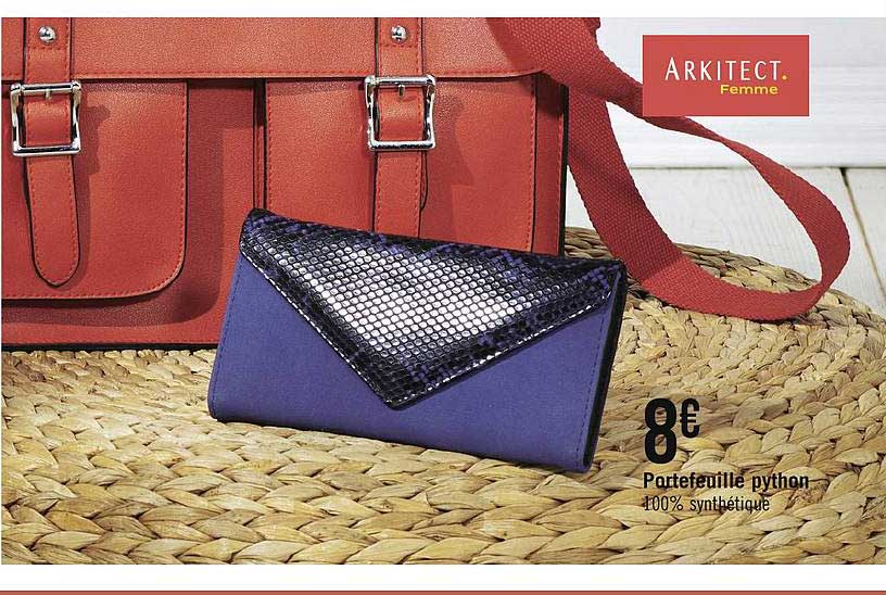 portefeuille python arkitect femme