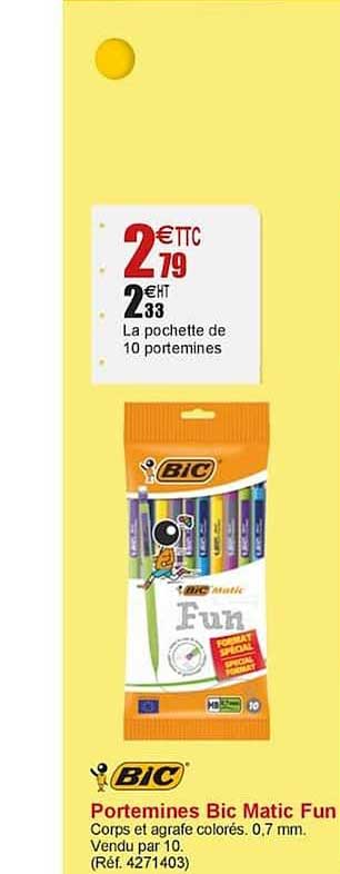 portemines bic matic fun