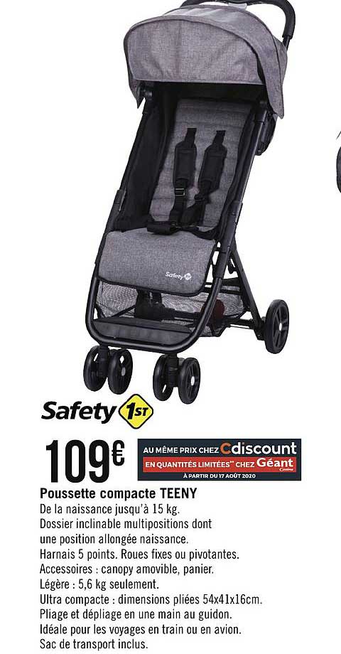 poussette compacte teeny safety 1st
