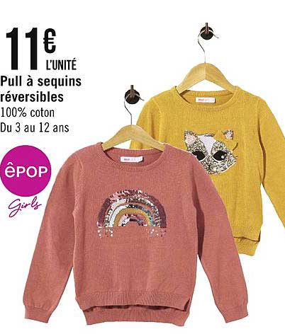 pull à sequins réversibles êpop