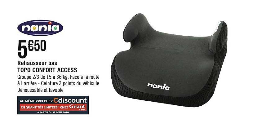 rehausseur bas topo confort access nania