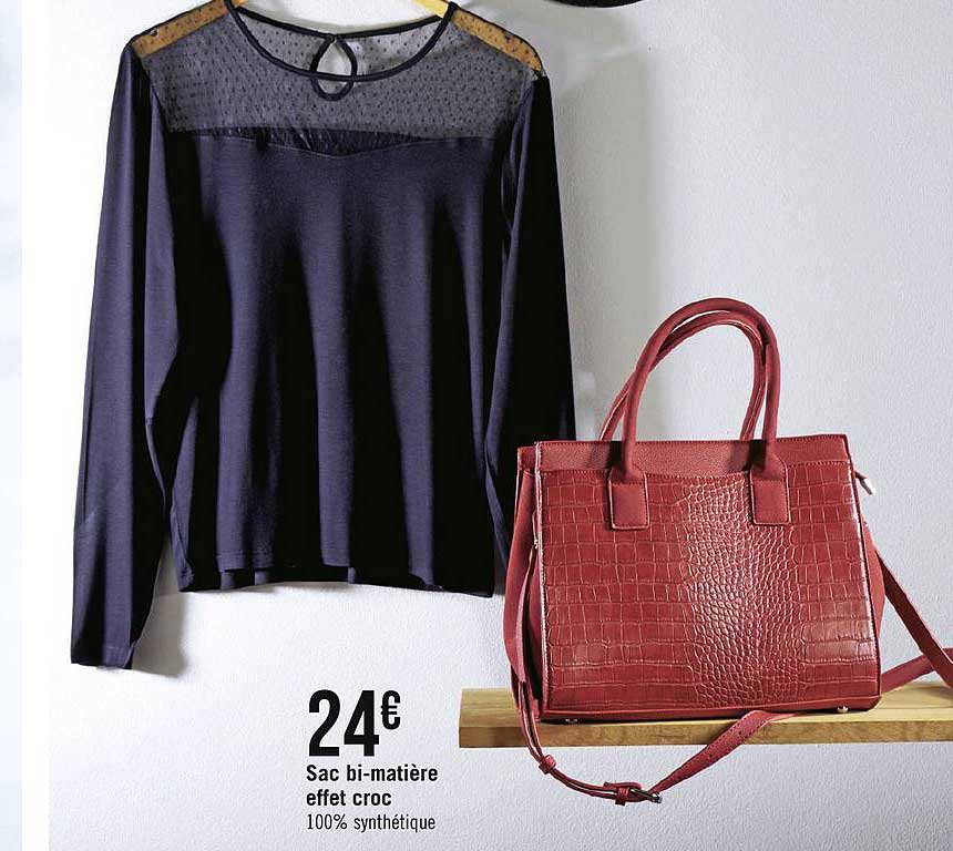 sac bi matière effet croc