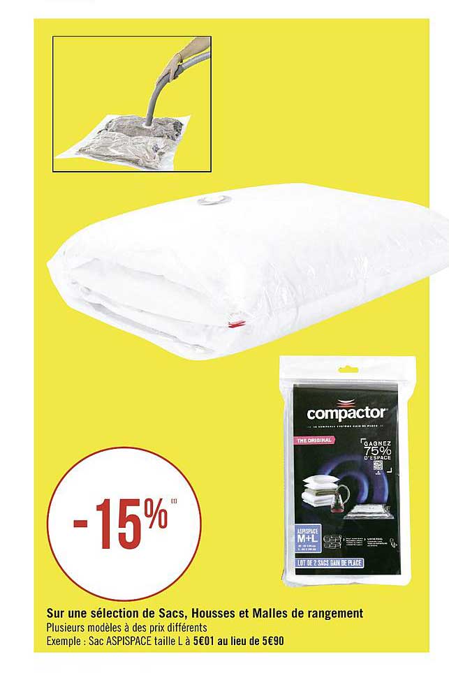 Sacs Housses Et Malles De Rangement Compactor