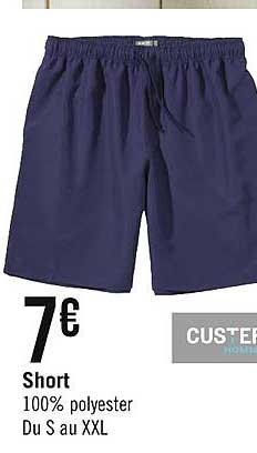 short custer homme