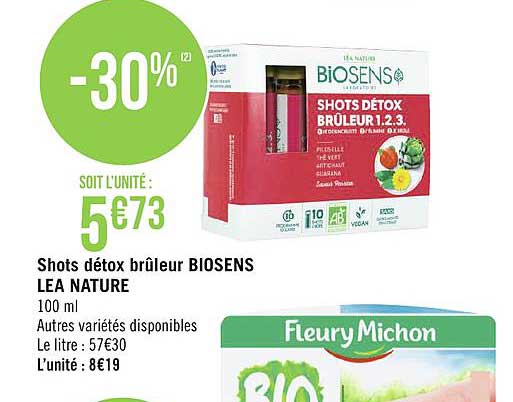 shots détox brûleur biosens lea nature