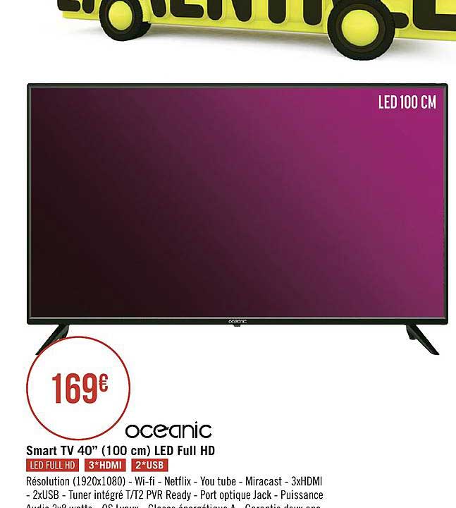 Smart Tv 40" (100 Cm) Led Full Hd Oceanic