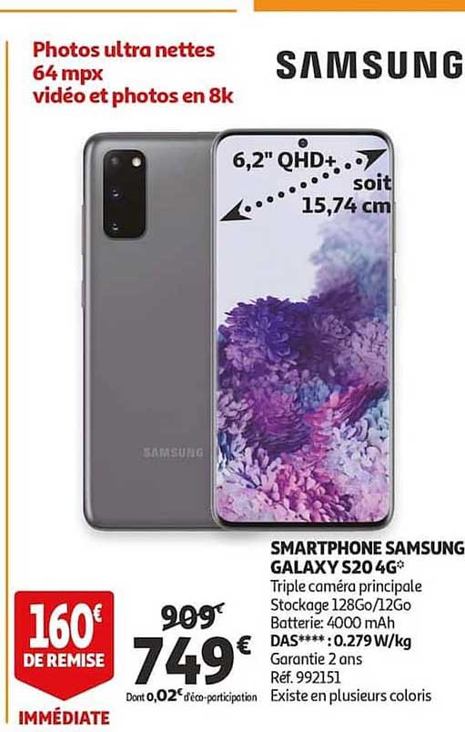 smartphone samsung galaxy s20 4g