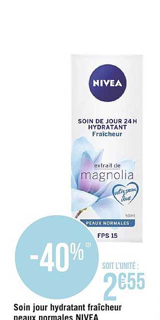 soin jour hydratant fraîcheur peaux normales nivea