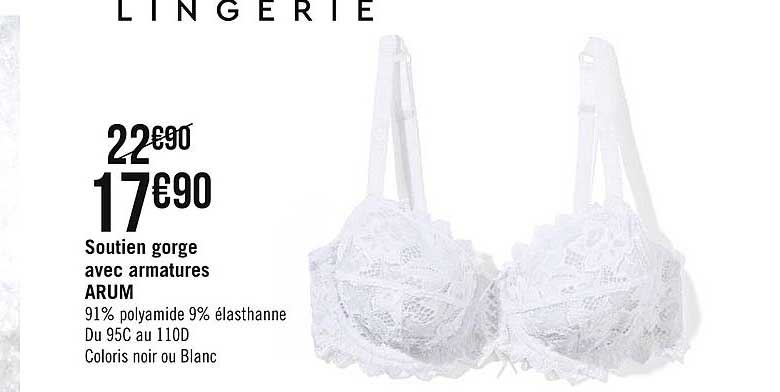 soutien gorge avec armature arum
