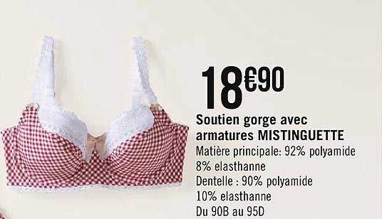 soutien gorge avec armatures mistinguette