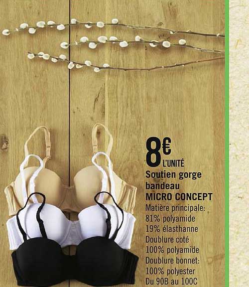 soutien gorge bandeau micro concept