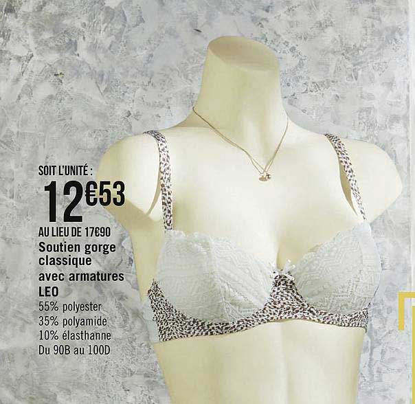 soutien gorge classique avec armatures leo