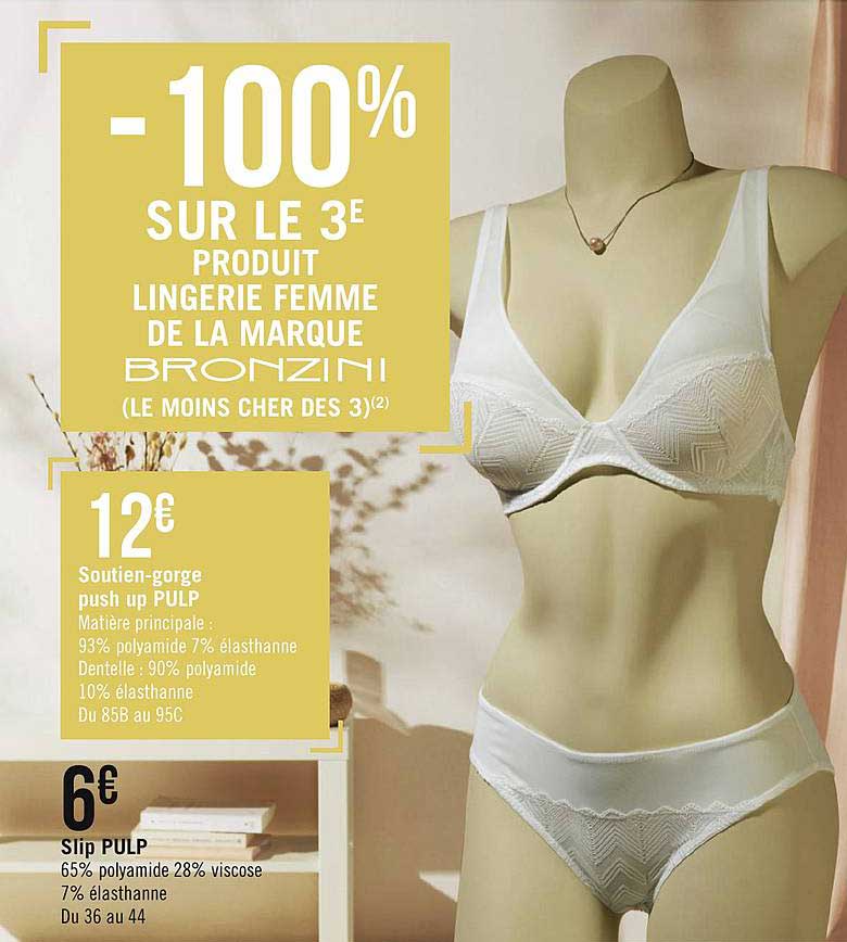 soutien gorge push up pulp slip pulp