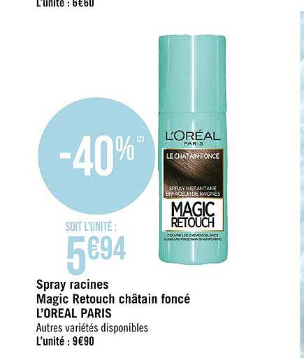 spray racines magic retouche châtain foncé l'oréal paris