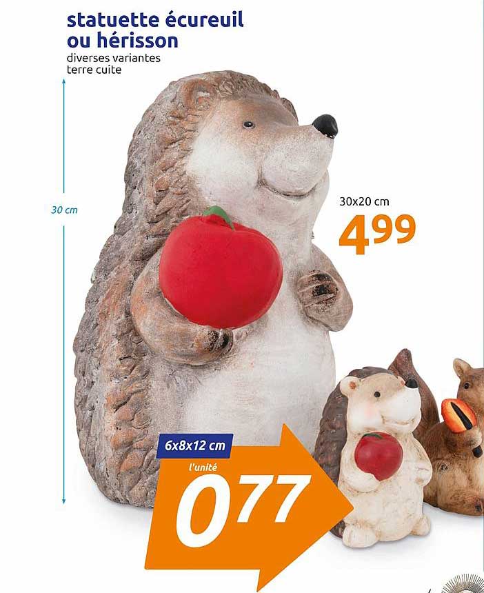 statuette écureuil ou hérisson