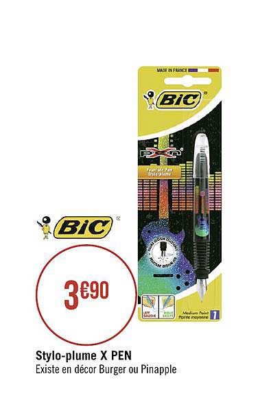 stylo plume x pen bic