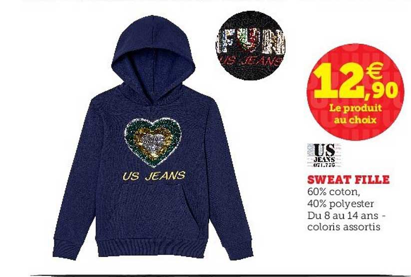 Sweat Fille Us Jeans