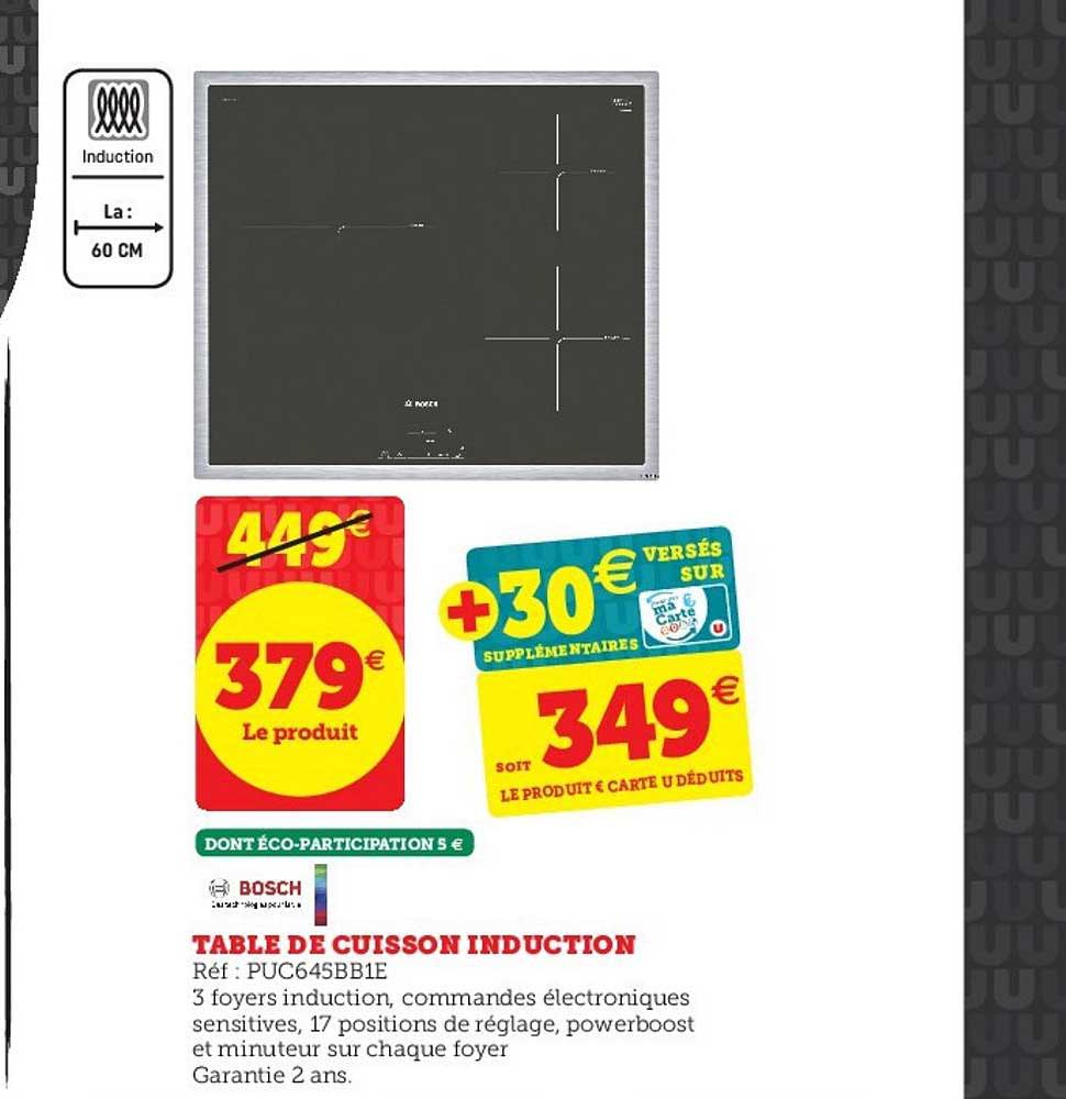 Table De Cuisson Induction Bosch