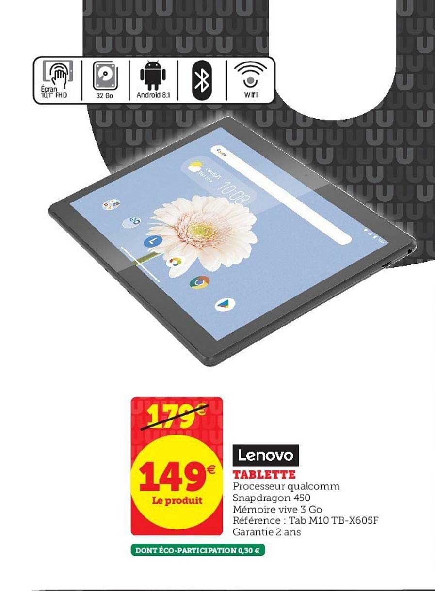 Tablette Lenovo Tab M10tb X605f
