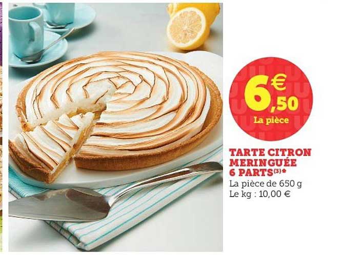 Tarte Citron Meringuée 6 Parts