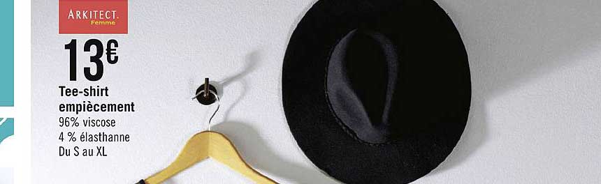 tee shirt empiècement arkitect femme