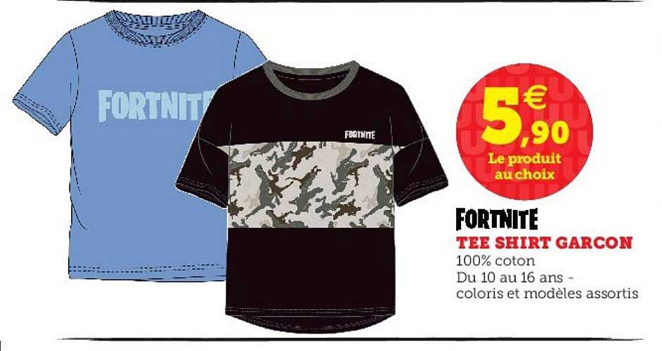 teeshirt garçon fortnite