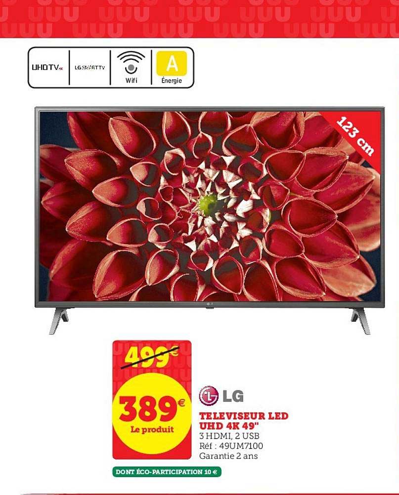 Téléviseur 49" Led Uhd 4k Lg
