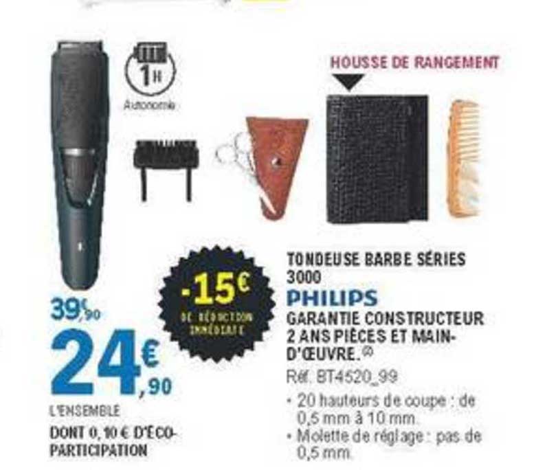 tondeuse barbe séries 3000 philips