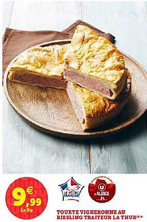 Tourte Vigneronne Au Riesling Traiteur La Thur