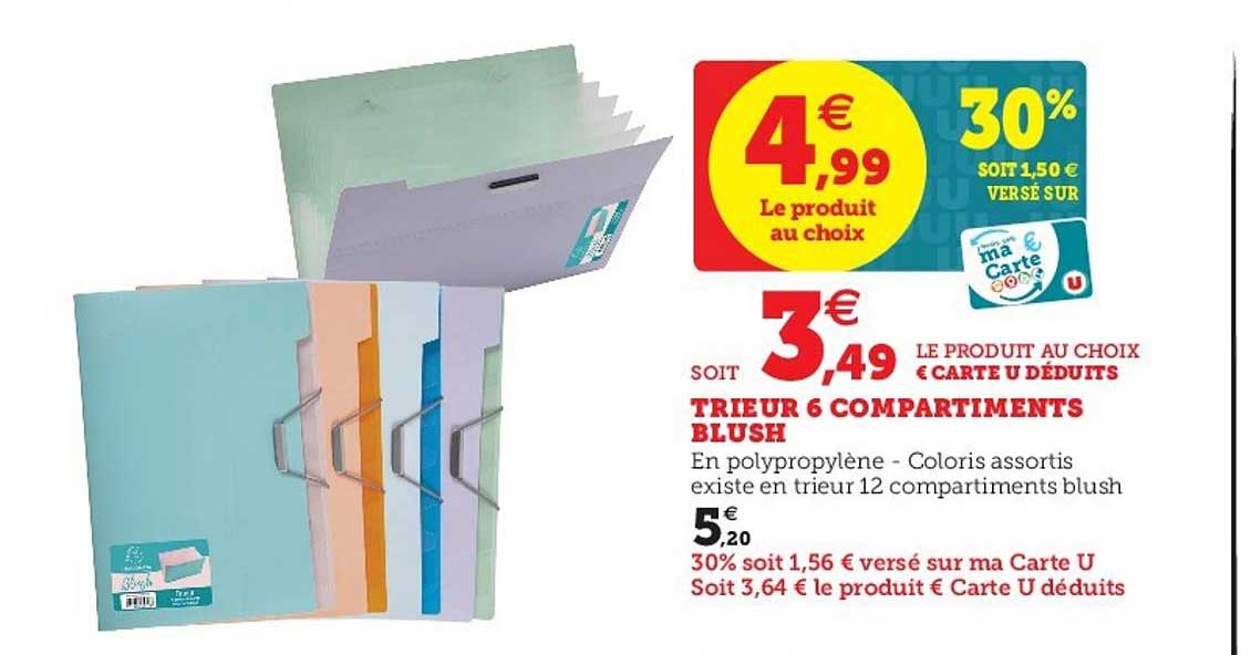 Trieur 6 Compartiments Blush