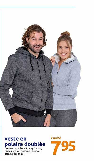 veste en polaire doublée