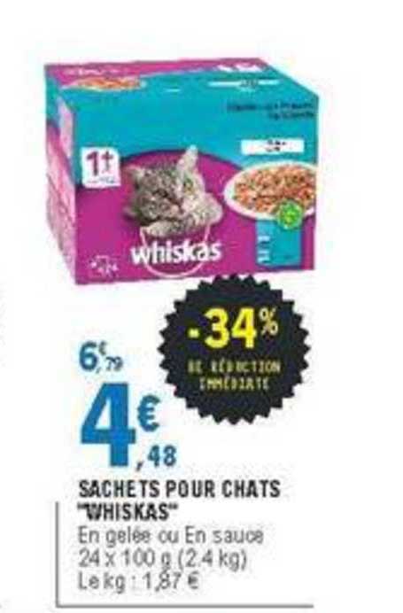 Whiskas Sachets Pour Chats -34% De Remise Immédiate