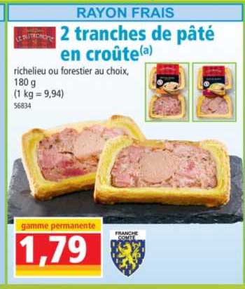 2 Tranches De Pâté En Croûte