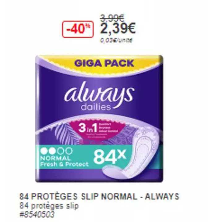 84 protèges slip normal - always