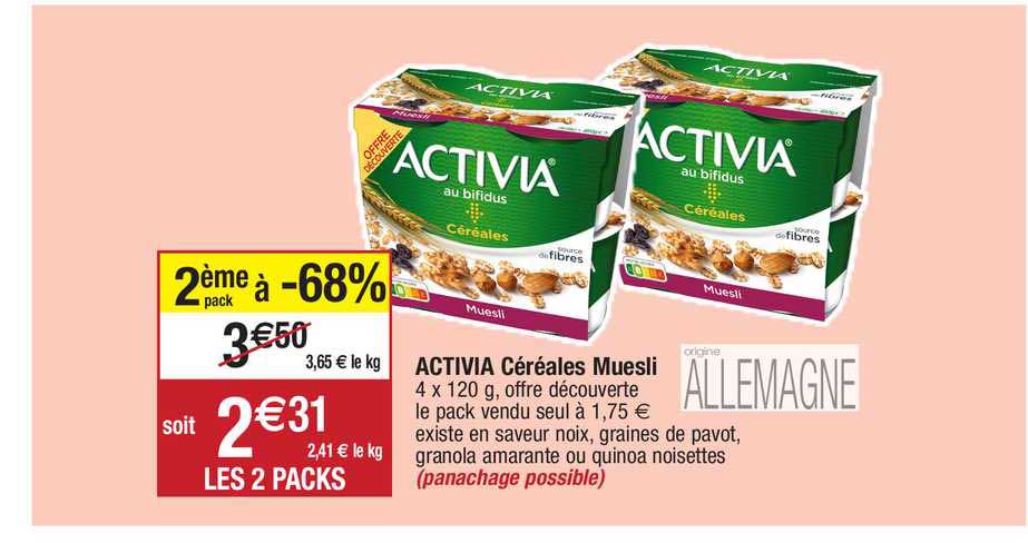 Activia Céréales Muesli