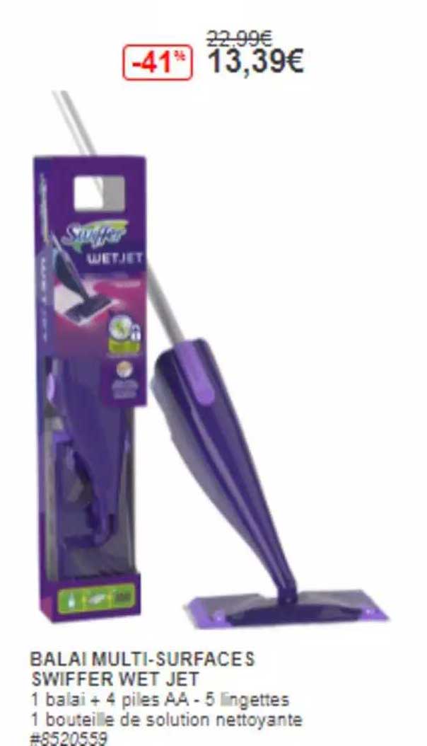 balai multi-surfaces swiffer wet jet