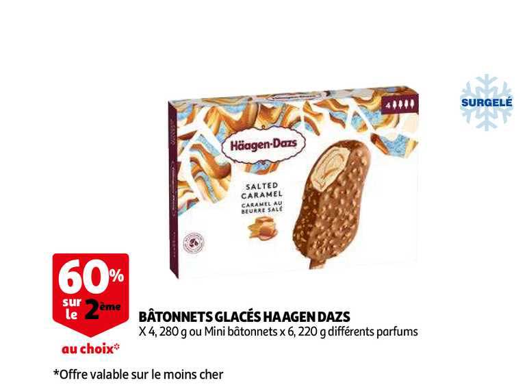 bâtonnets glacés häagen dazs