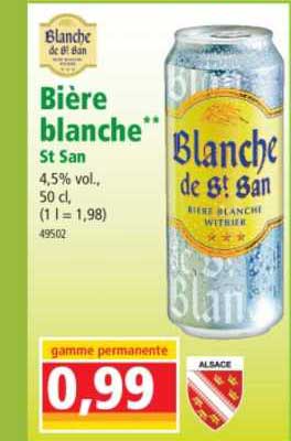 Bière Blanche St San